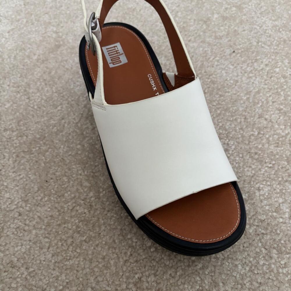 Fitflop white platform sandals with - Picture 5 of 5